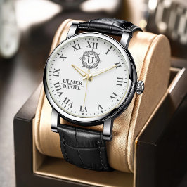 Reloj De Pulsera Retro Hipster Monogram Unique Personalized Design