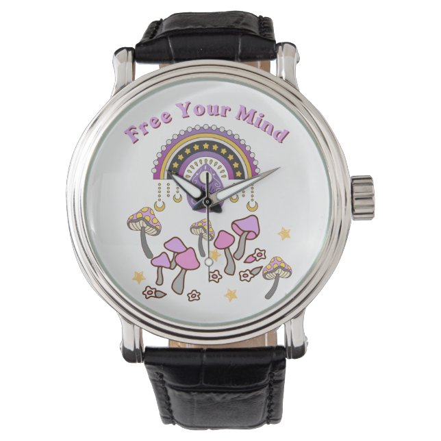 Reloj De Pulsera Retro Libera Tu Mente (Anverso)