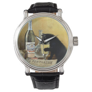 Reloj De Pulsera Retro poster francés "absinthe bourgeois"