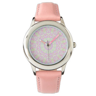 Reloj De Pulsera Retro Quirky Ecléctico Boho Hippie Pastel Mandala