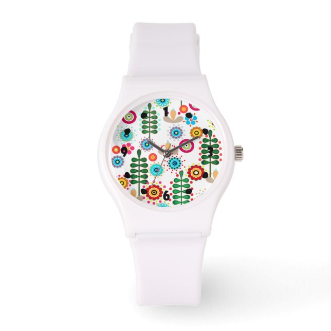 Reloj De Pulsera retro, rústico, folclórico (Anverso)