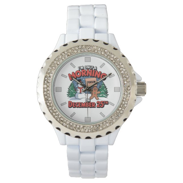 Reloj De Pulsera Retro Snowman Surprise for Christmas 2025 (Anverso)