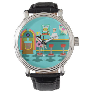 Reloj De Pulsera Retro Soda Fountain Watch
