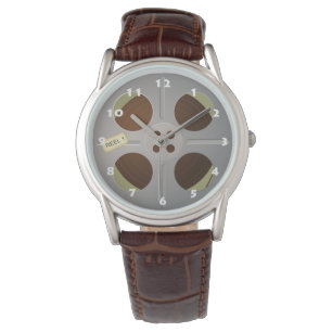 RELOJ DE PULSERA RETROVISOR ELEGANTE CON NÚMEROS BLANCOS