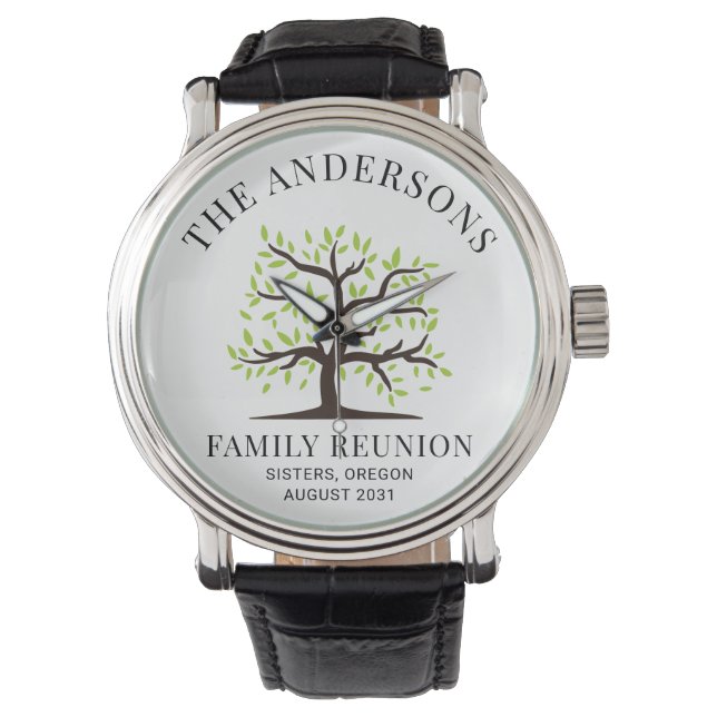 Reloj De Pulsera Reunión de genealogía de familia personalizada (Anverso)