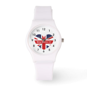 Reloj De Pulsera Rey Carlos 111 Corona Bandera Real de Inglaterra