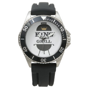 Reloj De Pulsera Rey Del Grill, Corona De Oro Negra