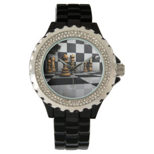 Reloj De Pulsera Rey del juego del ajedrez