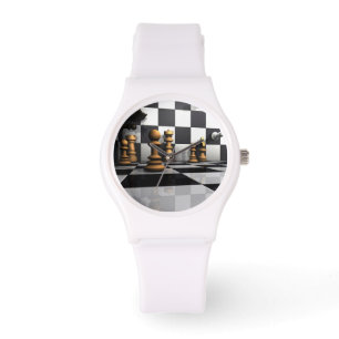 Reloj De Pulsera Rey del juego del ajedrez