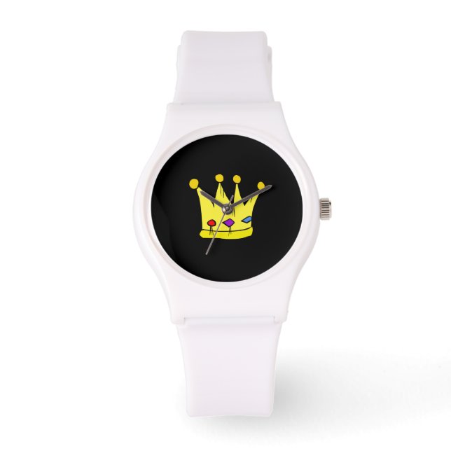Reloj De Pulsera Rey y Reina Corona (Anverso)