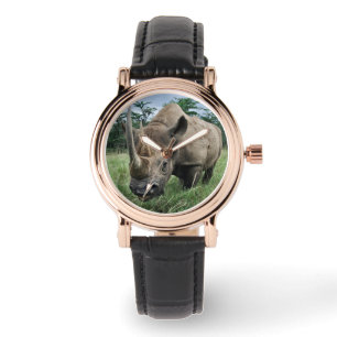 Reloj De Pulsera Rinoceronte negro   Kenia