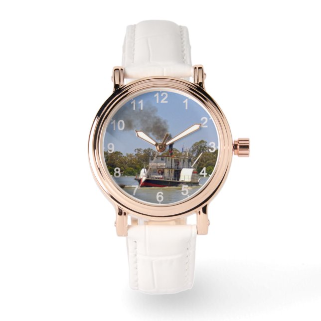 Reloj De Pulsera Río Murray de vapor de remo, (Anverso)