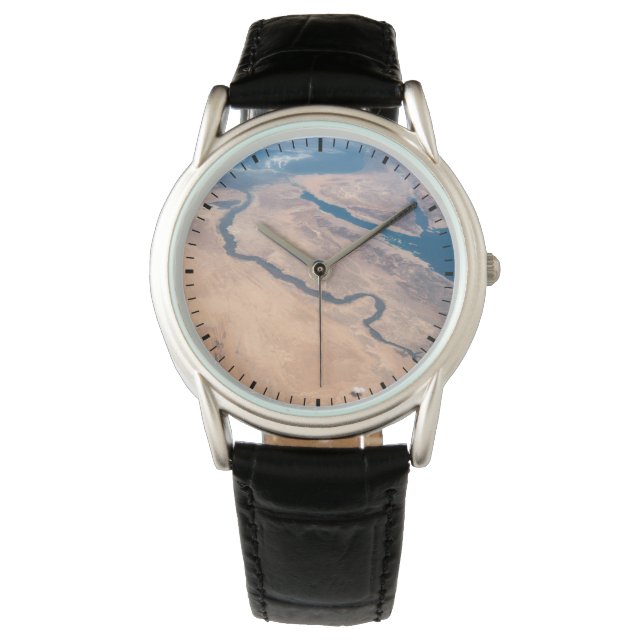 Reloj De Pulsera Río Nilo, Mar Rojo Y Mar Mediterráneo. (Anverso)