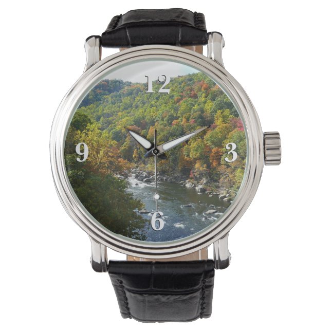 Reloj De Pulsera Río Ohiopyle en otoño II en Pensilvania (Anverso)