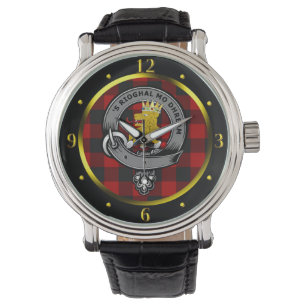 Reloj De Pulsera Rob Roy MacGregor Clan Badge & Tartán