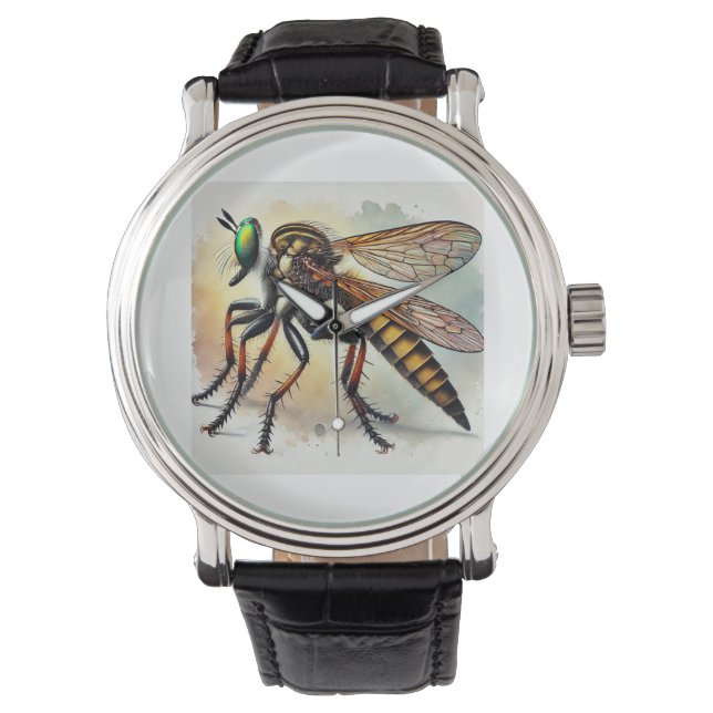 Reloj De Pulsera Robber Fly 131024IREF221 - Watercolor (Anverso)