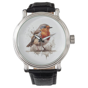 Reloj De Pulsera Robin del patio trasero encantador
