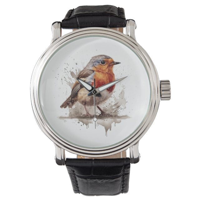 Reloj De Pulsera Robin del patio trasero encantador (Anverso)