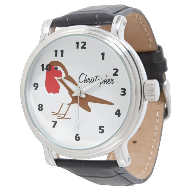 Reloj De Pulsera Robin Design Personalizado (Angular)