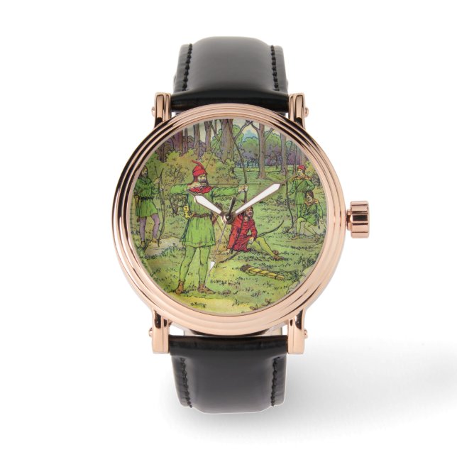 Reloj De Pulsera Robin Hood en el bosque  (Anverso)