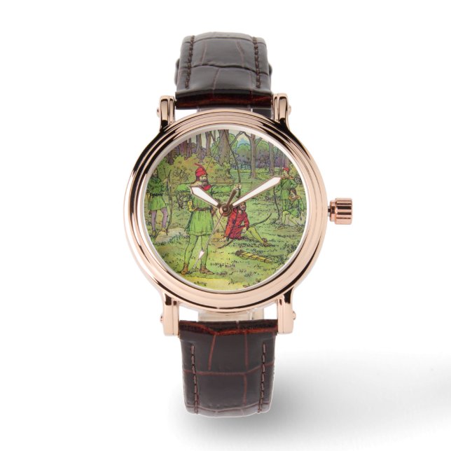 Reloj De Pulsera Robin Hood en el bosque  (Anverso)