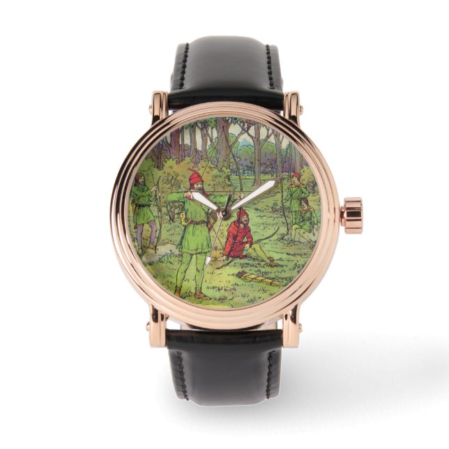 Reloj De Pulsera Robin Hood en el bosque (Anverso)