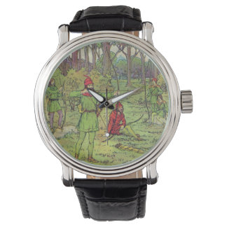 Reloj De Pulsera Robin Hood En El Bosque