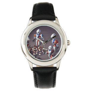 Reloj De Pulsera Robots Jugando al ajedrez Observatorio de Arte Úni