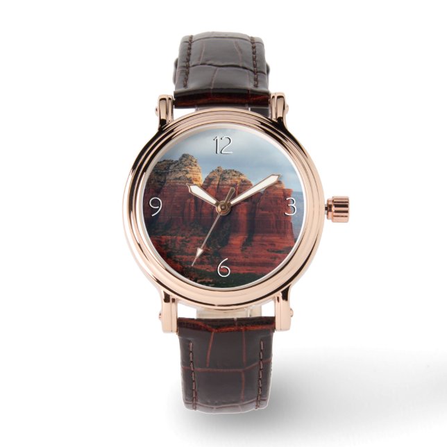 Reloj De Pulsera Roca de café nublado en Sedona Arizona (Anverso)