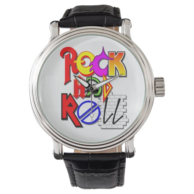 Reloj De Pulsera Rock and Roll Watch (Blanco) (Anverso)