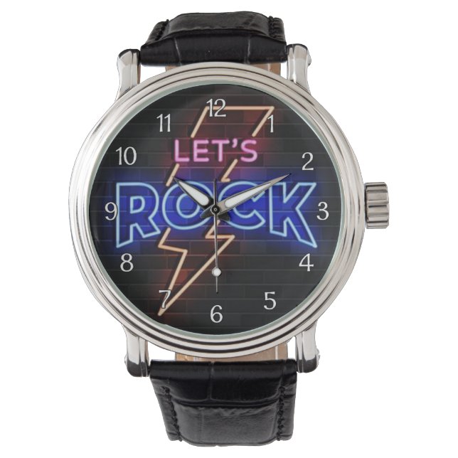 Reloj De Pulsera Rock Lightning Bolt (Anverso)