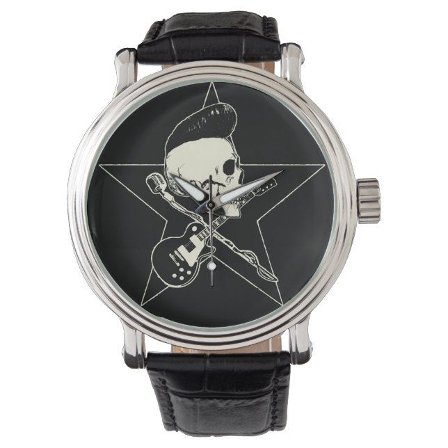 Reloj De Pulsera rock n rodada Skull (Anverso)