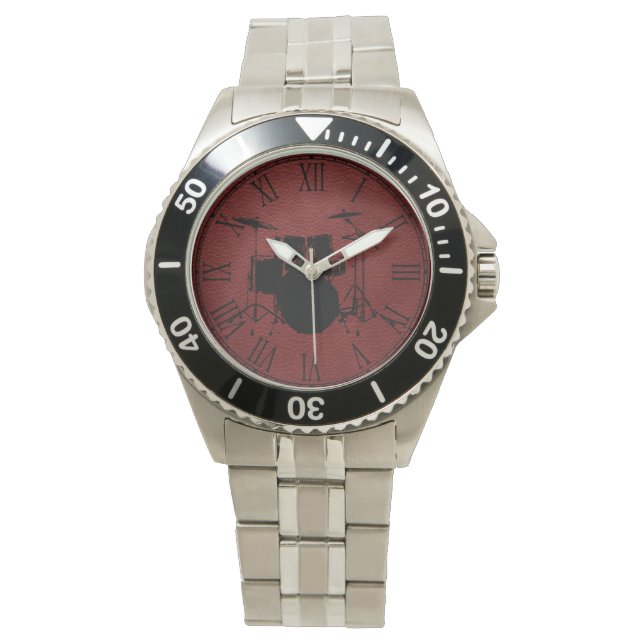 RELOJ DE PULSERA ROCK N ROLL DRUMS (Anverso)