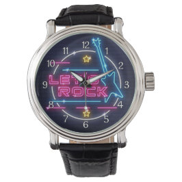 Reloj De Pulsera Rock Retro Neon