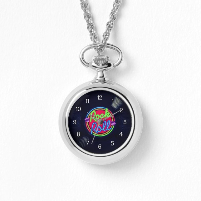 Reloj De Pulsera Rock & Roll Vinyl (Anverso)