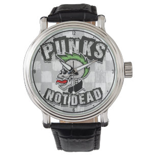 Reloj De Pulsera Rockero de Punk Mohawk sin cráneo muerto