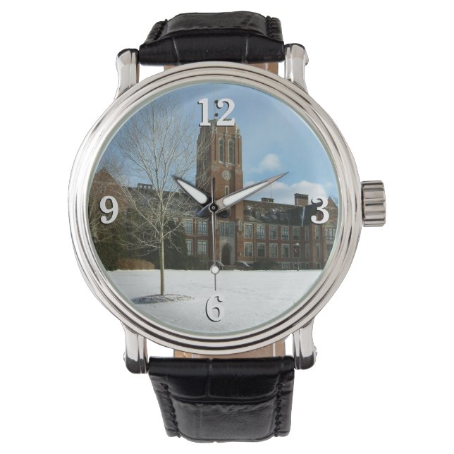 Reloj De Pulsera Rockwell en invierno en Grove City College (Anverso)