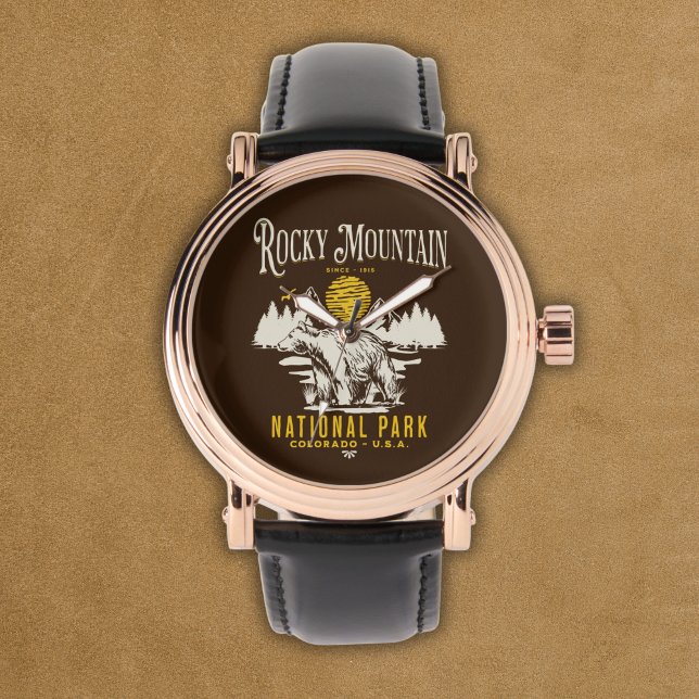 Reloj De Pulsera Rocky Mountain National Park Vintage  (Subido por el creador)
