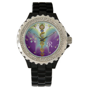RELOJ DE PULSERA ROD DE ASCLEPIUS 7 CHAKRAS,YOGA ,ENERGÍA ESPIRITUA