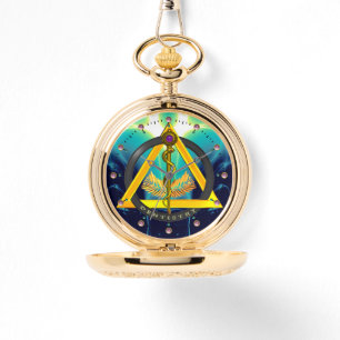 Reloj De Pulsera ROD DE SÍMBOLO DE DENTISTRÍA ASCLEPIUS, Verde azul