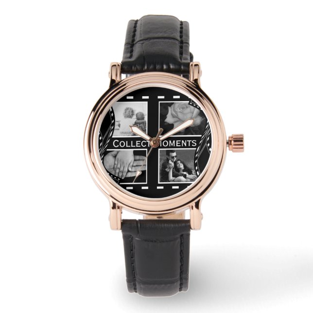 Reloj De Pulsera Rodal de película blanco y negro (Anverso)