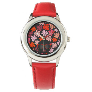 Reloj De Pulsera Rojo afro diva