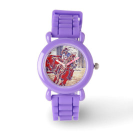 Reloj De Pulsera Rojo blanco y azul todos los trazadores de barras 