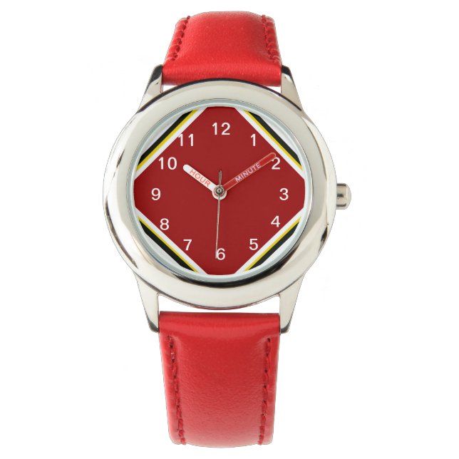 Reloj De Pulsera Rojo cardinal (Anverso)