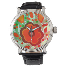 Reloj De Pulsera rojo carnoso