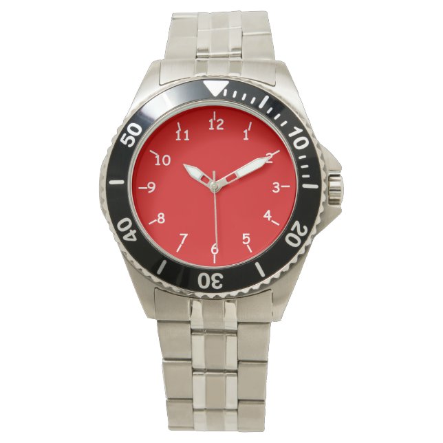 Reloj De Pulsera Rojo del motor Casey Fire (Anverso)
