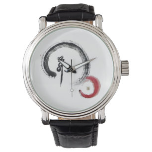 Reloj De Pulsera Rojo del zen, Enso