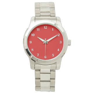 Reloj De Pulsera Rojo sólido