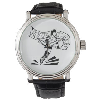 Reloj De Pulsera Roller Derby Banner Chica Watch