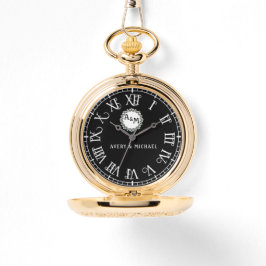 Reloj De Pulsera Romantic Anniversary Custom Monogram